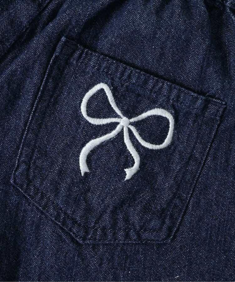 蝴蝶結刺繡短褲