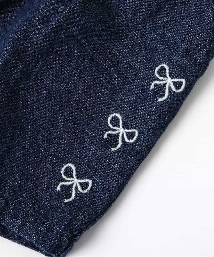 蝴蝶結刺繡短褲