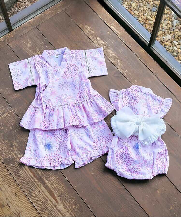 【連衣裙】愛普蕾的優雅少女嬰兒甚平連體褲