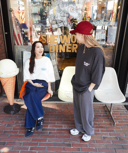 SHE WOLF DINER×FREAK'S STORE/海狼餐廳 聯名 大尺寸 後背印花T恤/CAR