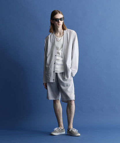 SLUB CHIFFON CARDIGAN/亞麻紗雪紡開衫