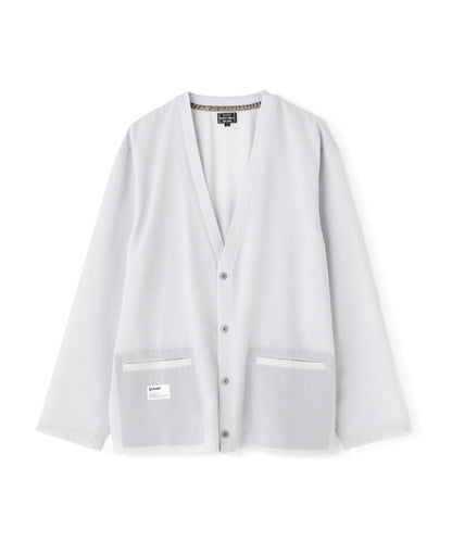 SLUB CHIFFON CARDIGAN/亞麻紗雪紡開衫