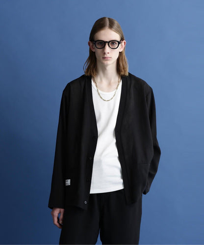 SLUB CHIFFON CARDIGAN/亞麻紗雪紡開衫