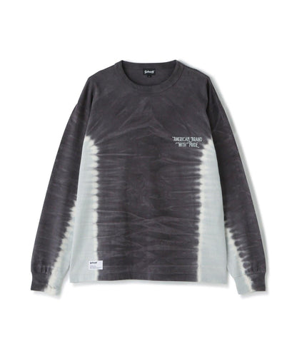 TIE DYE 長袖 T 恤 "自豪的美國品牌"