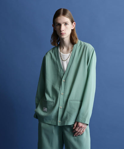 SLUB CHIFFON CARDIGAN/亞麻紗雪紡開衫