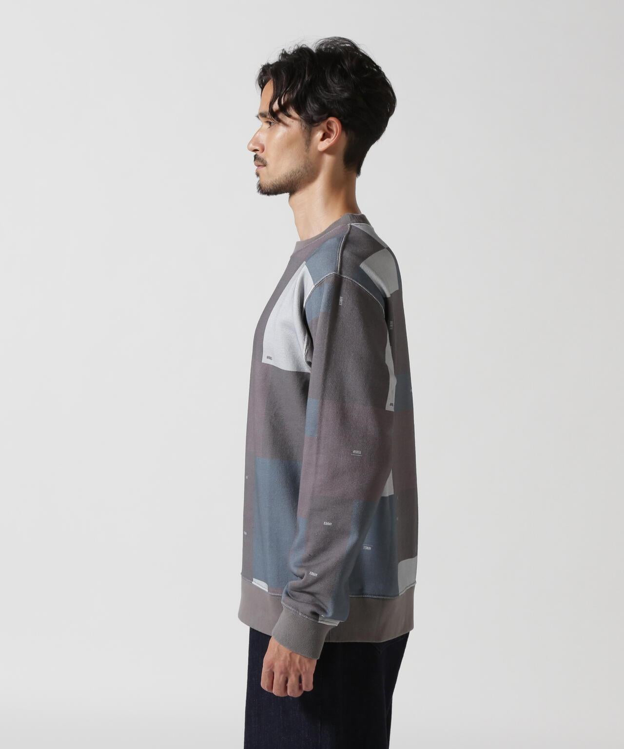 CREW NECK SWEAT GEOMETRY / 圓領衛衣 幾何圖案 / AVIREX / 阿維雷克斯