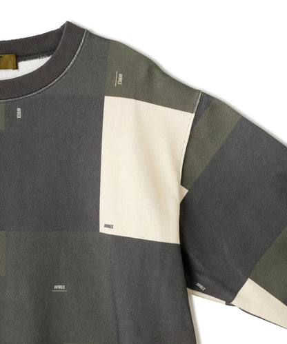 CREW NECK SWEAT GEOMETRY / 圓領衛衣 幾何圖案 / AVIREX / 阿維雷克斯