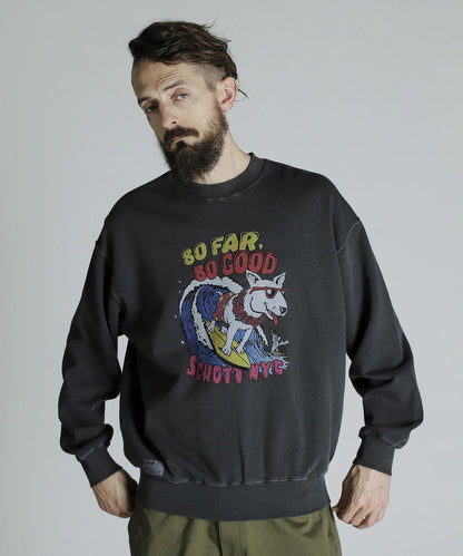 CREW SWEAT SURF DOG/圓領衛衣 衝浪狗