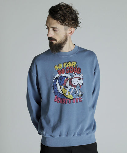 CREW SWEAT SURF DOG/圓領衛衣 衝浪狗