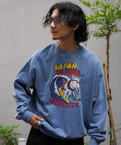 CREW SWEAT SURF DOG/圓領衛衣 衝浪狗