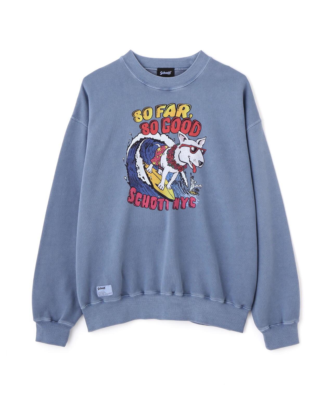 CREW SWEAT SURF DOG/圓領衛衣 衝浪狗