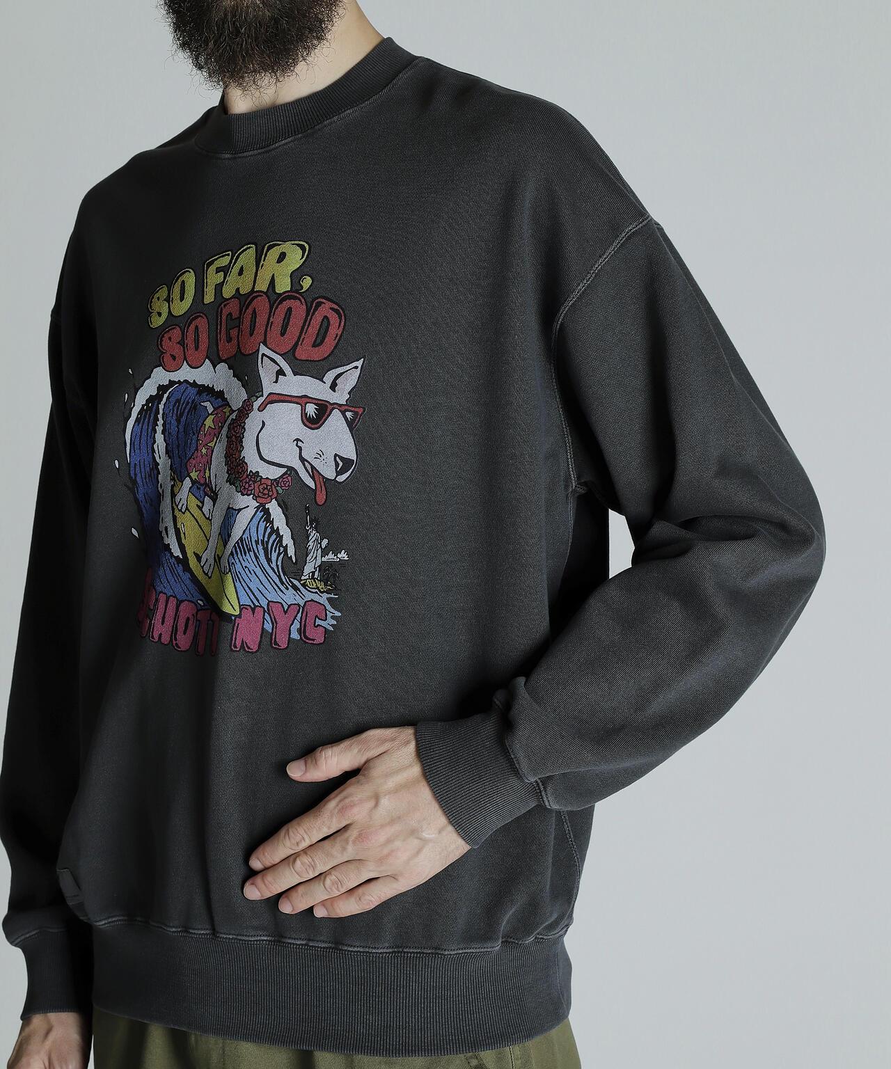 CREW SWEAT SURF DOG/圓領衛衣 衝浪狗