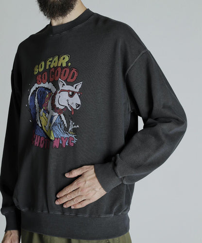 CREW SWEAT SURF DOG/圓領衛衣 衝浪狗