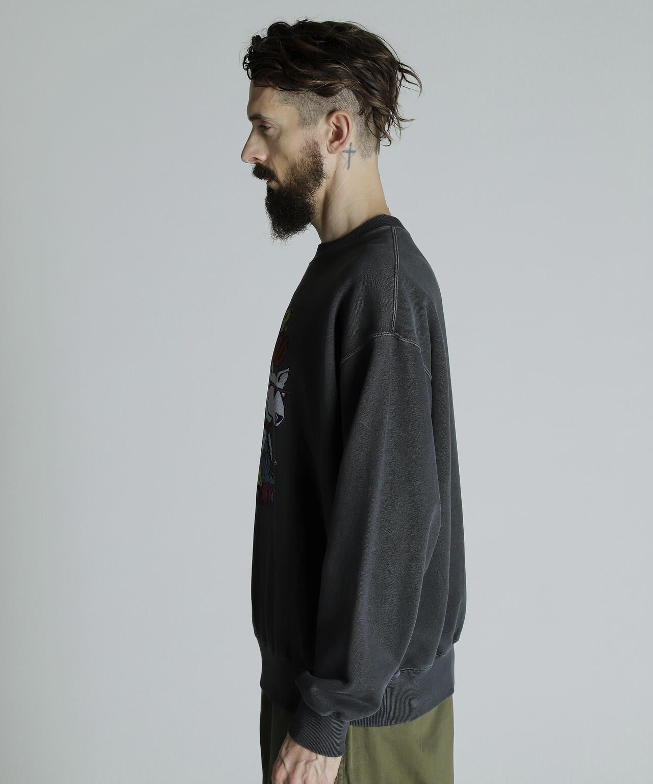 CREW SWEAT SURF DOG/圓領衛衣 衝浪狗