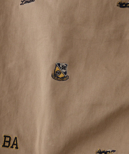 點綴刺繡修身褲