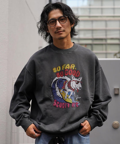 CREW SWEAT SURF DOG/圓領衛衣 衝浪狗