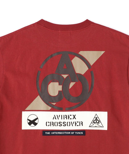 《CROSSOVER》拼接T恤 / AVIREX / 阿維雷克斯