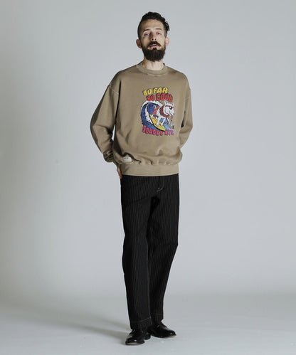 CREW SWEAT SURF DOG/圓領衛衣 衝浪狗