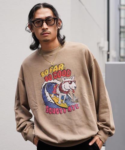 CREW SWEAT SURF DOG/圓領衛衣 衝浪狗