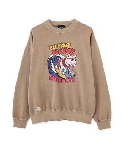 CREW SWEAT SURF DOG/圓領衛衣 衝浪狗