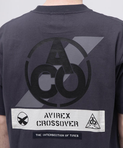 《CROSSOVER》拼接T恤 / AVIREX / 阿維雷克斯