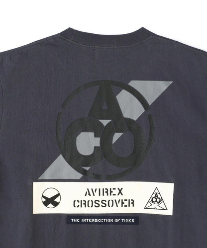 《CROSSOVER》拼接T恤 / AVIREX / 阿維雷克斯