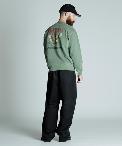 CREW SWEAT TRAD EAGLE/傳統鷹圖案圓領衛衣