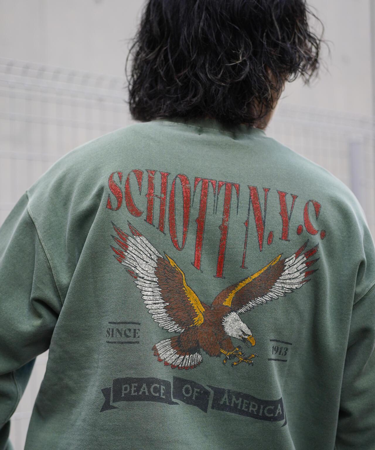CREW SWEAT TRAD EAGLE/傳統鷹圖案圓領衛衣