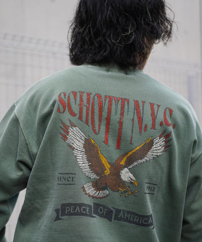 CREW SWEAT TRAD EAGLE/傳統鷹圖案圓領衛衣