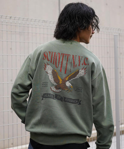 CREW SWEAT TRAD EAGLE/傳統鷹圖案圓領衛衣