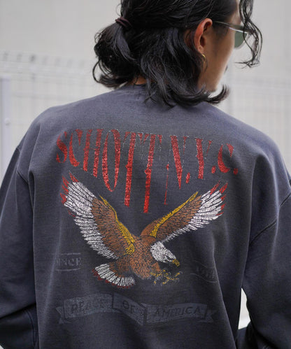 CREW SWEAT TRAD EAGLE/傳統鷹圖案圓領衛衣