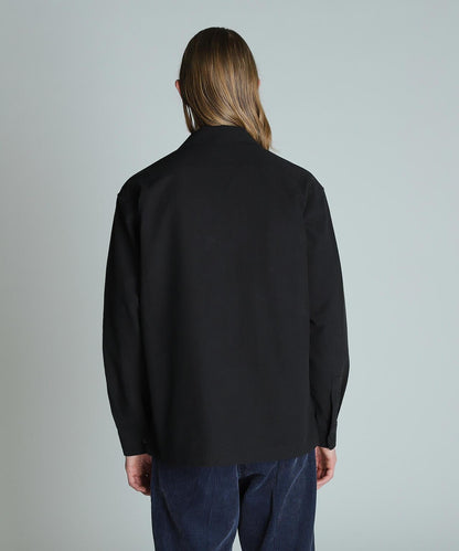 LS NEL SHIRT PLAIN/純色絨布襯衫
