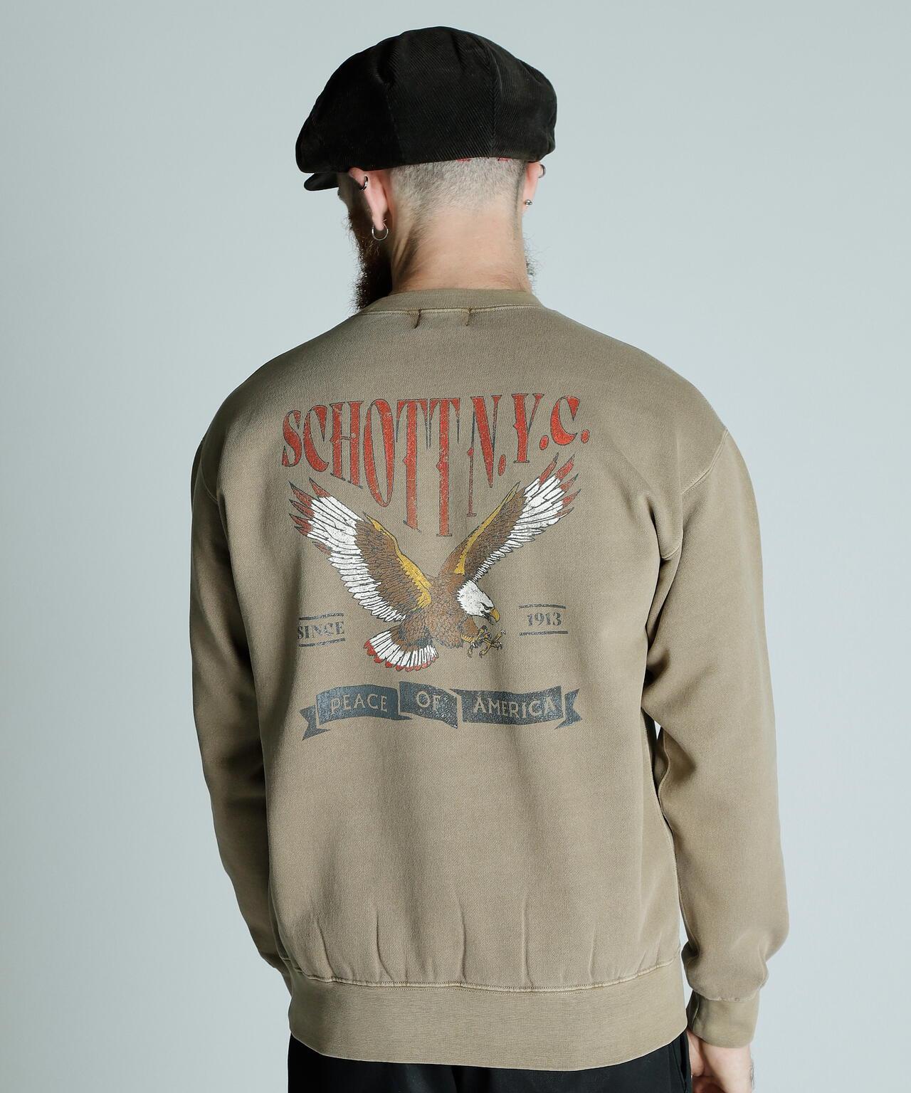 CREW SWEAT TRAD EAGLE/傳統鷹圖案圓領衛衣