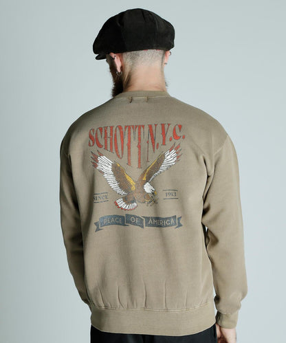 CREW SWEAT TRAD EAGLE/傳統鷹圖案圓領衛衣