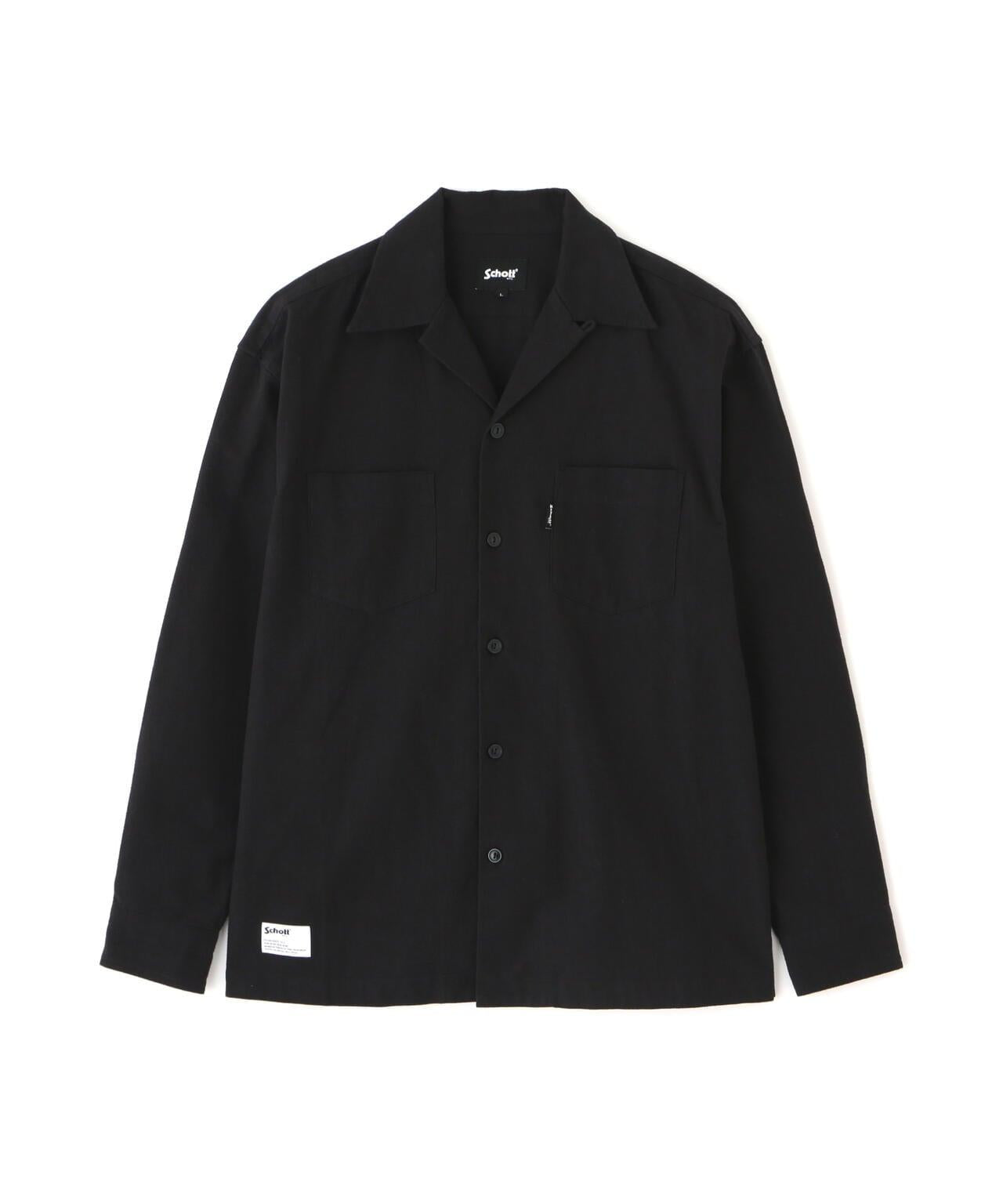 LS NEL SHIRT PLAIN/純色絨布襯衫