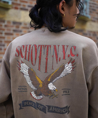 CREW SWEAT TRAD EAGLE/傳統鷹圖案圓領衛衣