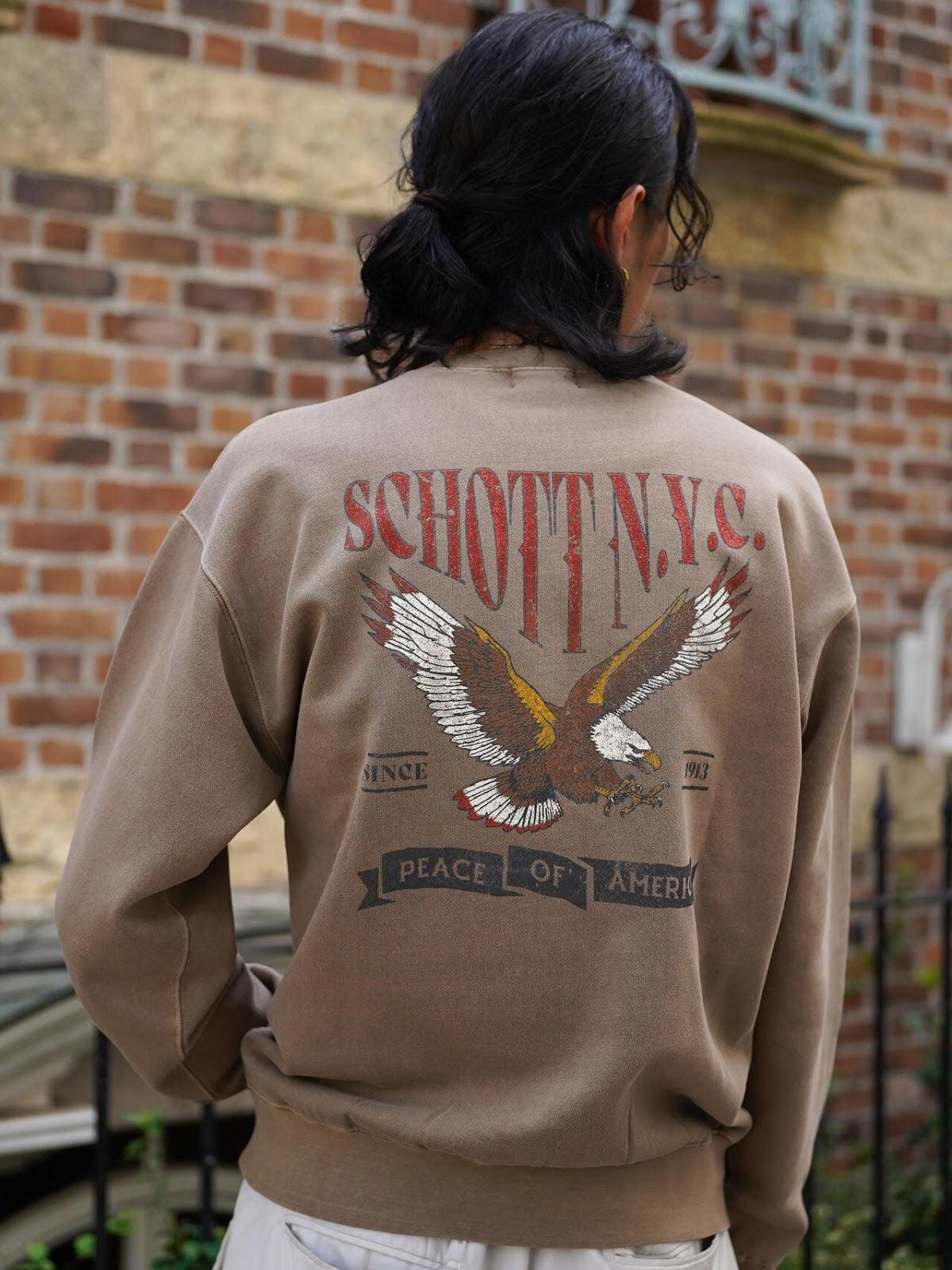 CREW SWEAT TRAD EAGLE/傳統鷹圖案圓領衛衣