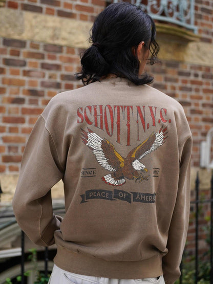 CREW SWEAT TRAD EAGLE/傳統鷹圖案圓領衛衣