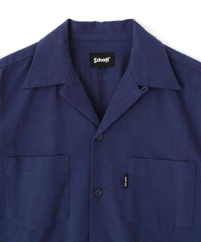 LS NEL SHIRT PLAIN/純色絨布襯衫