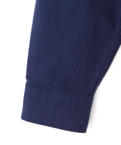 LS NEL SHIRT PLAIN/純色絨布襯衫