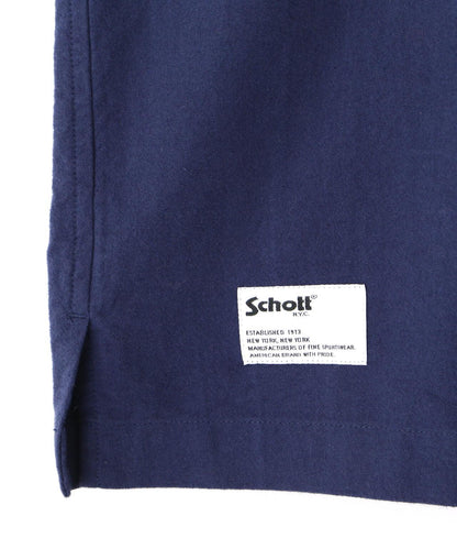 LS NEL SHIRT PLAIN/純色絨布襯衫