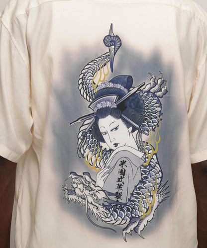 RAYON襯衫“龍之女士”