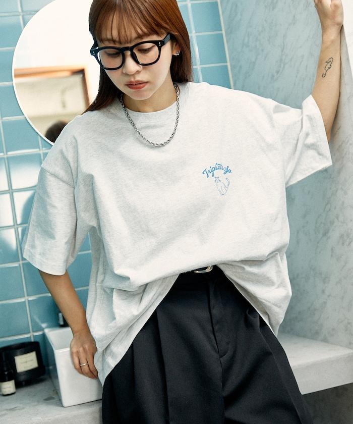 "三胞胎"貓 動物 印花T恤