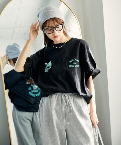 "BMCP WOLF" 狼 後背印花T恤