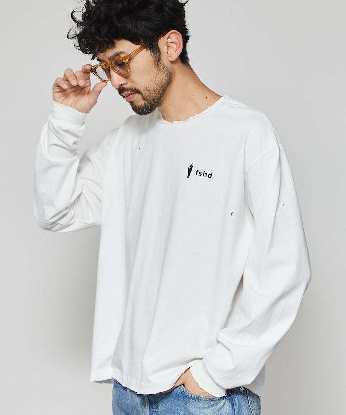 破壞長袖T-shirt