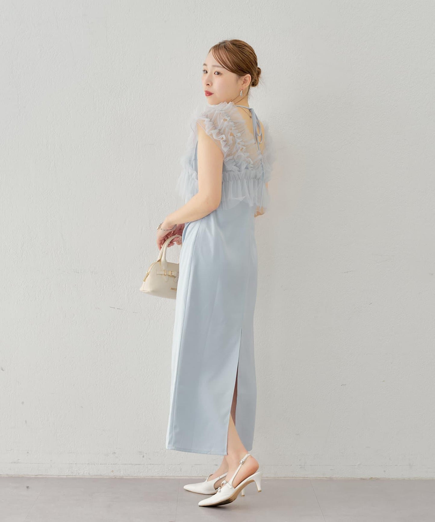 【SALON by Chico】蕾絲背心+吊帶連衣裙套裝
