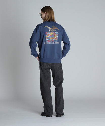 CREW NECK 毛衣 鷹和地圖