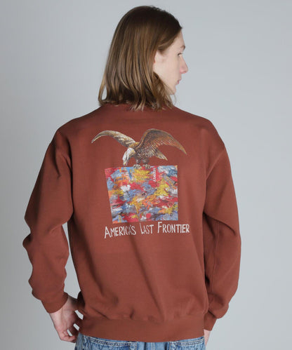 CREW NECK 毛衣 鷹和地圖