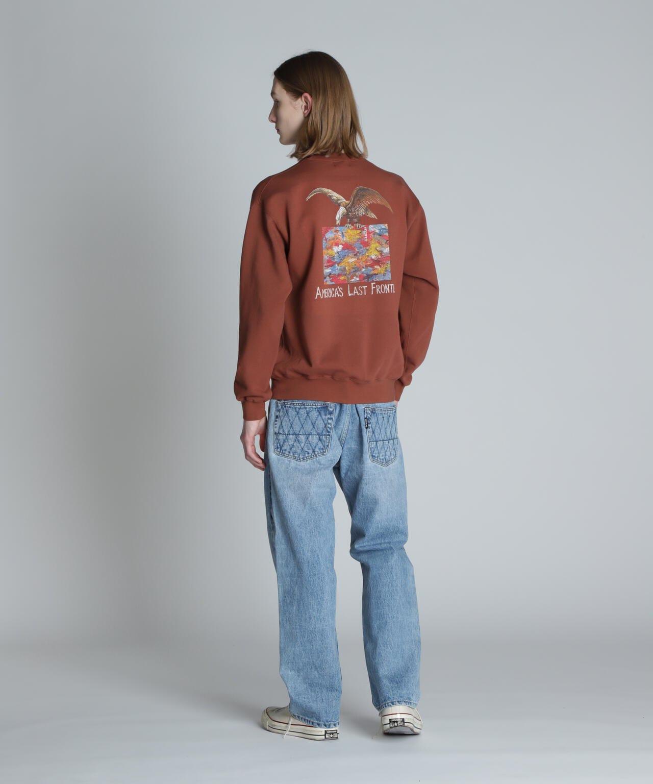 CREW NECK 毛衣 鷹和地圖