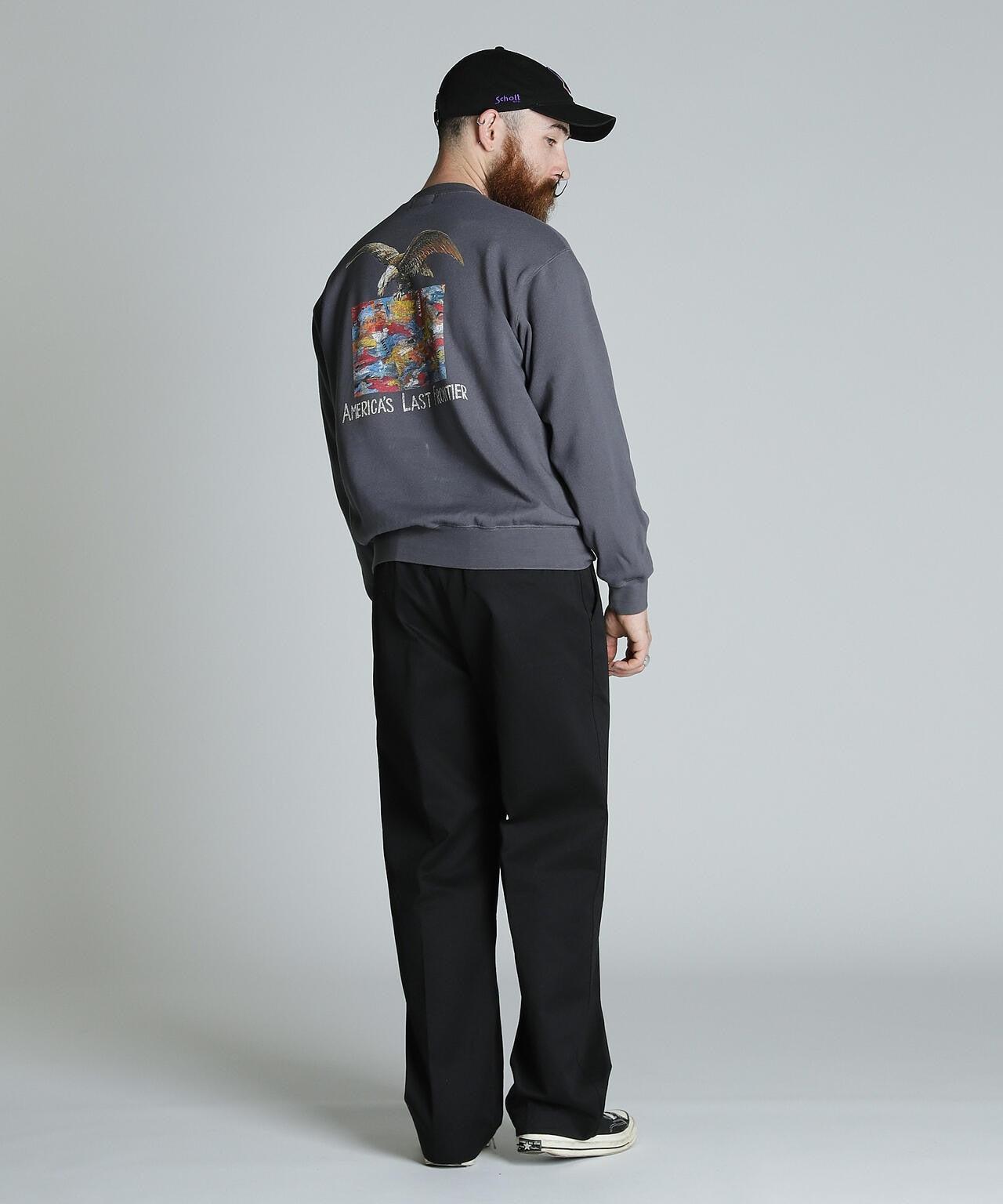 CREW NECK 毛衣 鷹和地圖